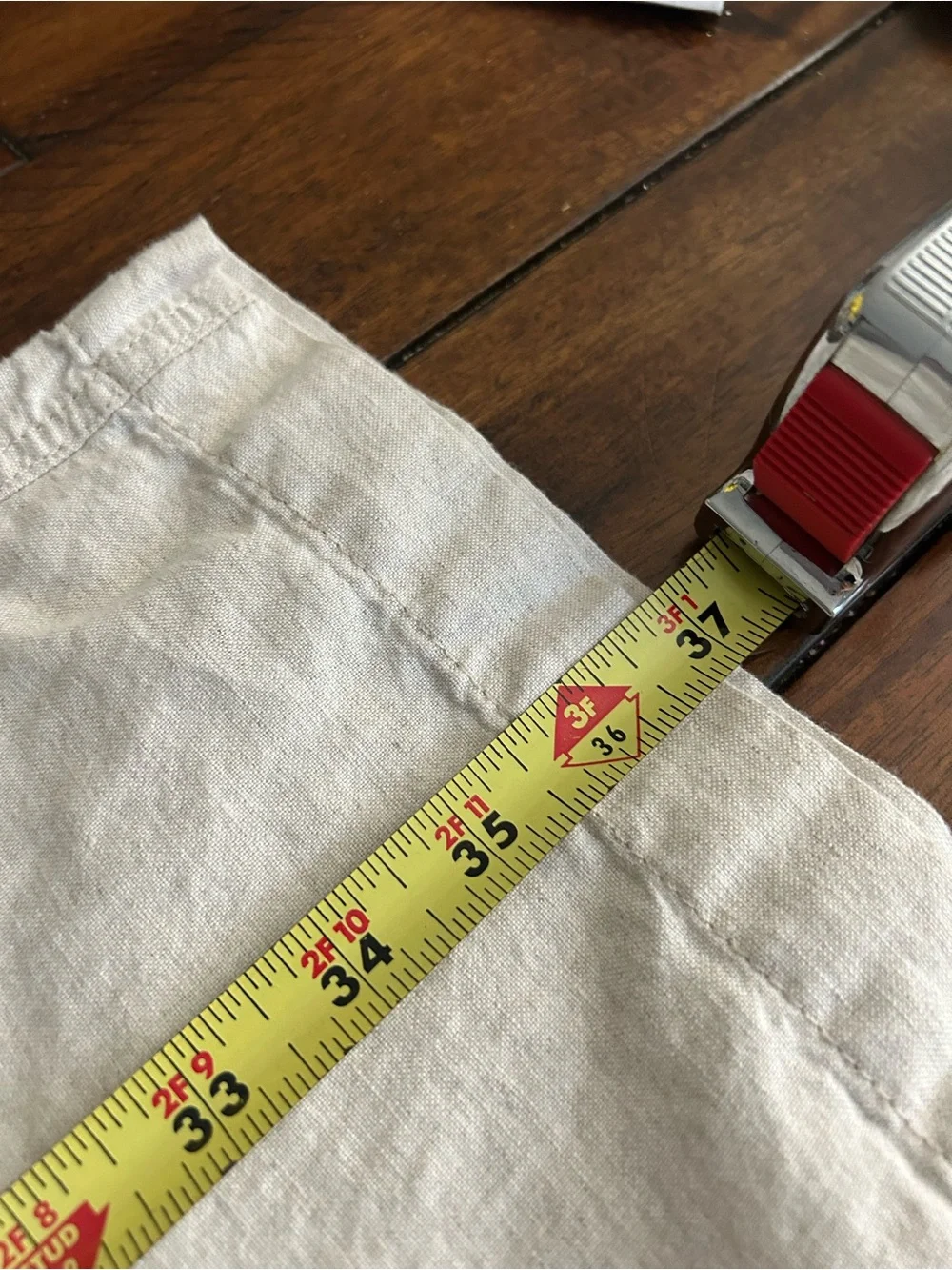 Banana Republic Linen-Blend Chinos in Light Cream